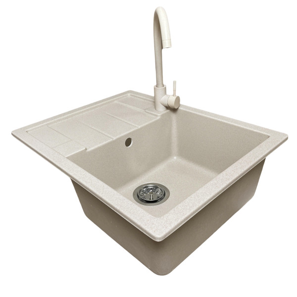 Кухонна мийка Adamant Anila, штучний камінь, 645x495 мм