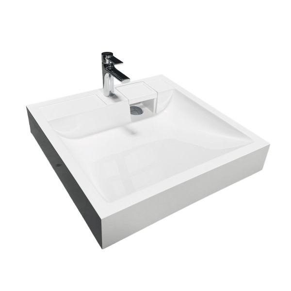 Раковина для ванної Раковина Adamant WASHER NEW, штучний камінь, 595x595 мм, білий