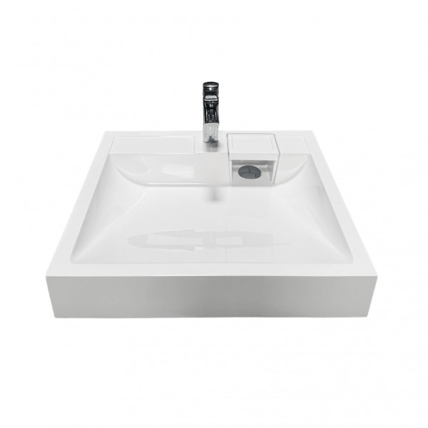 Раковина для ванної Раковина Adamant WASHER NEW, штучний камінь, 595x595 мм, білий