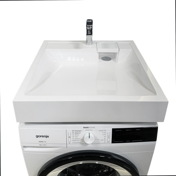 Раковина для ванної Раковина Adamant WASHER NEW, штучний камінь, 595x595 мм, білий