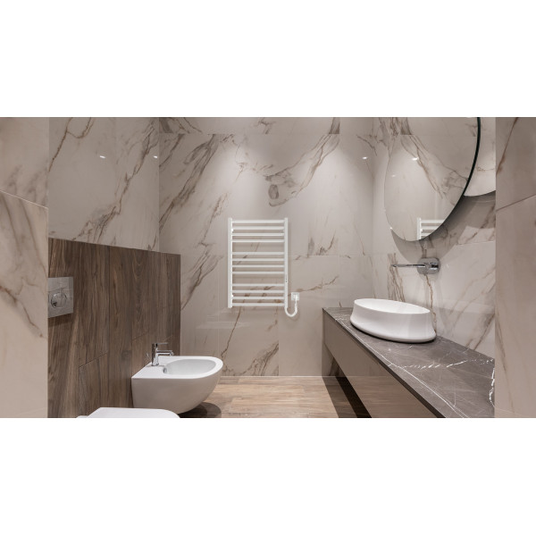 Полотенцесушитель электрический Hygge Family London (6.1.0102.06.WM), 770x530x80 мм, с таймером-регулятором, сталь, белый матовый