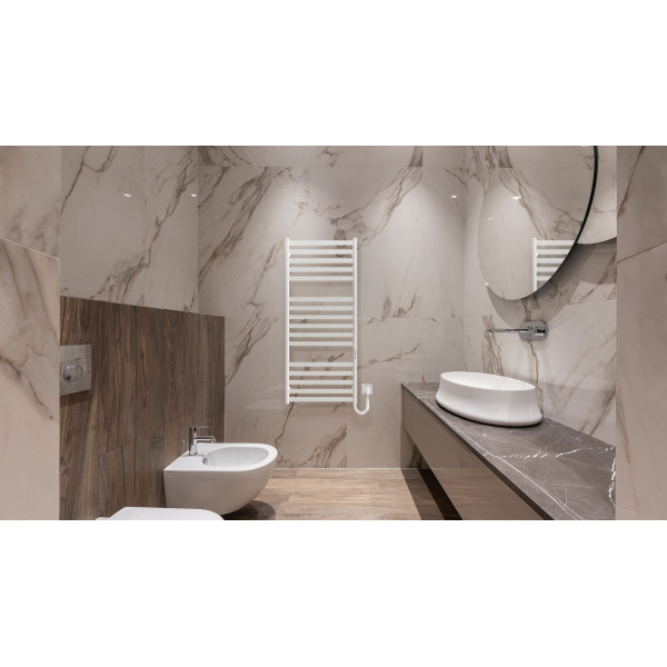 Полотенцесушитель электрический Hygge Family York (6.1.0503.06.WM), 1170x530x80 мм, с таймером-регулятором, сталь, белый матовый