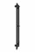 Полотенцесушитель электрический Hygge Family Slim (3.164.045618.BM), 1170x140x80 мм, с таймером-регулятором, сталь, черный матовый