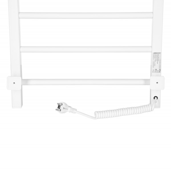 Полотенцесушитель электрический ARDESTO SMART (12-166153-4880), 480x800 мм, с таймером-регулятором, сталь, белый