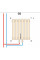Вертикальний дизайнерський радіатор опалення ARTTIDESIGN Bari III 6/1800/290/50 білий матовий