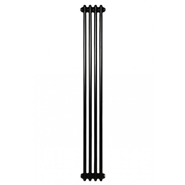 Вертикальний дизайнерський радіатор опалення ARTIDESIGN Bari II 4/1800/200 чорний матовий