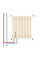 Горизонтальний дизайнерський радіатор опалення ARTTIDESIGN Livorno ІІ G 26/500/1768/50 білий матовий