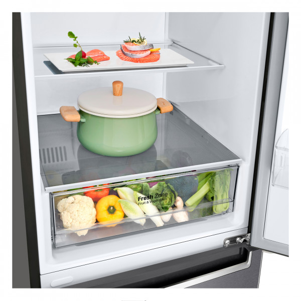 Двухкамерный холодильник LG GC-B459SLCL No Frost