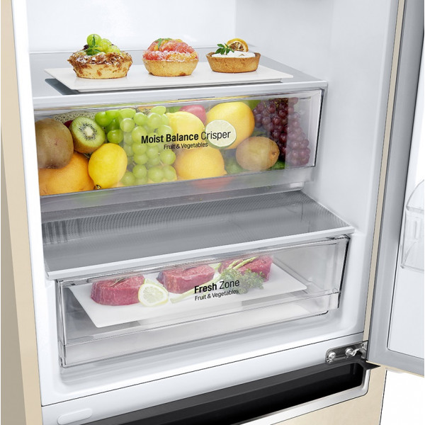 Двухкамерный холодильник LG GC-B509MEWM No Frost