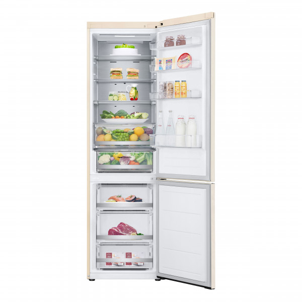 Двухкамерный холодильник LG GC-B509FEPW No Frost