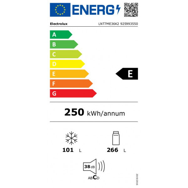 Двухкамерный холодильник Electrolux LNT7ME36K2