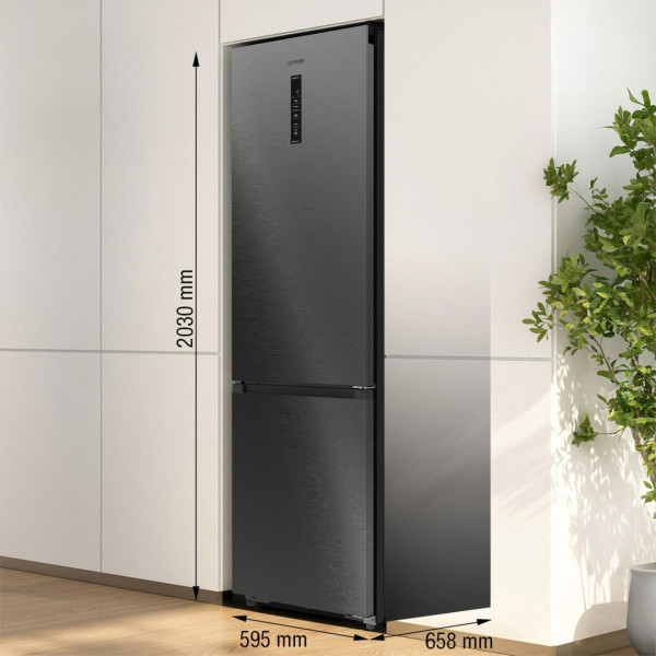 Двухкамерный холодильник Gorenje NRB620C81BX4WFE No Frost инверторный