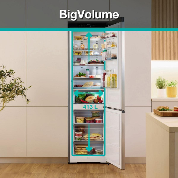 Двухкамерный холодильник Gorenje NRB620C81BX4WFE No Frost инверторный