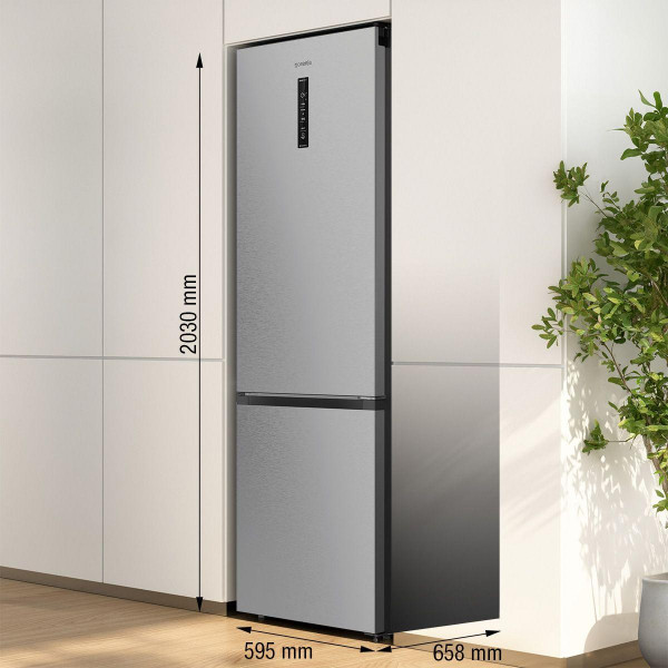 Двухкамерный холодильник Gorenje NRB620E61X4WFE No Frost инверторный