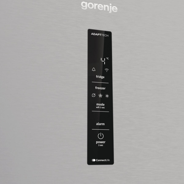 Двухкамерный холодильник Gorenje NRB620E61X4WFE No Frost инверторный