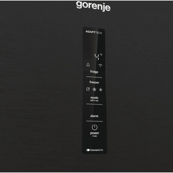 Двухкамерный холодильник Gorenje NRB620E61BX4WFE No Frost инверторный