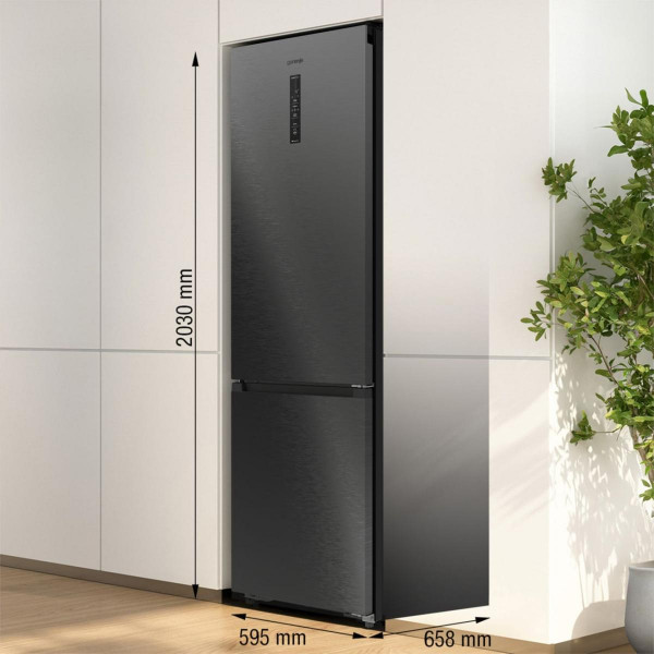 Двухкамерный холодильник Gorenje NRB620E61BX4WFE No Frost инверторный