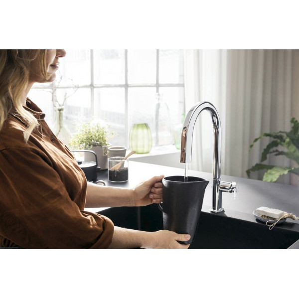 Смеситель Aqittura M91 FilterSystem 210 1jet pull-out кухонный сет из Harmony, Chrome (76801000)