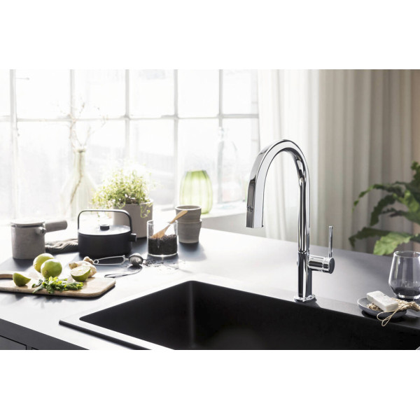 Смеситель Aqittura M91 FilterSystem 210 1jet pull-out кухонный сет из Harmony, Chrome (76801000)