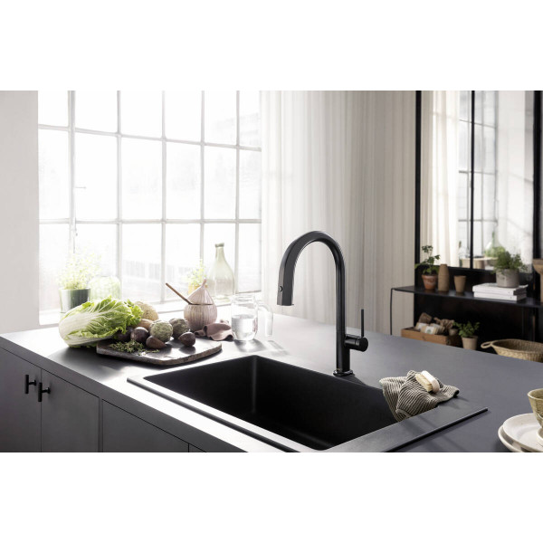 Смеситель Aqittura M91 FilterSystem 210 1jet pull-out Sbox кухонный комплект с Harmony, Chrome (76800000)