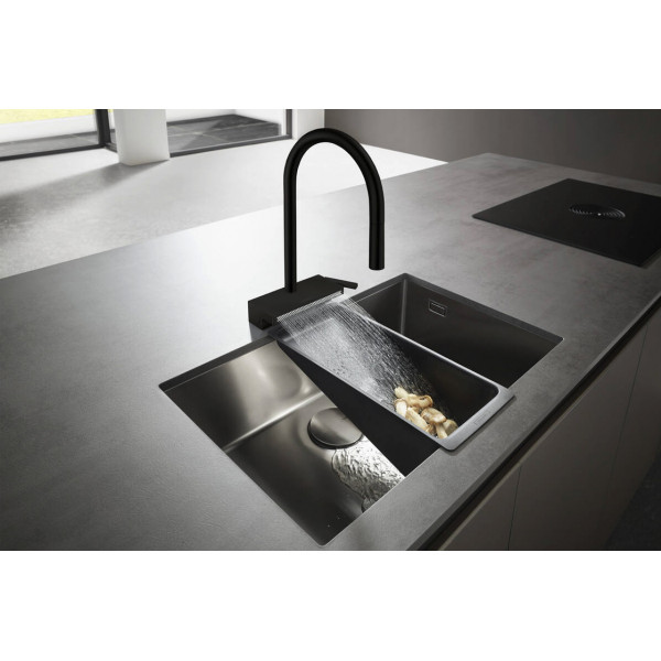 Смеситель Aquno Select M81 170 3jet кухонный с выдвижным изливом, Matt Black (73837670)