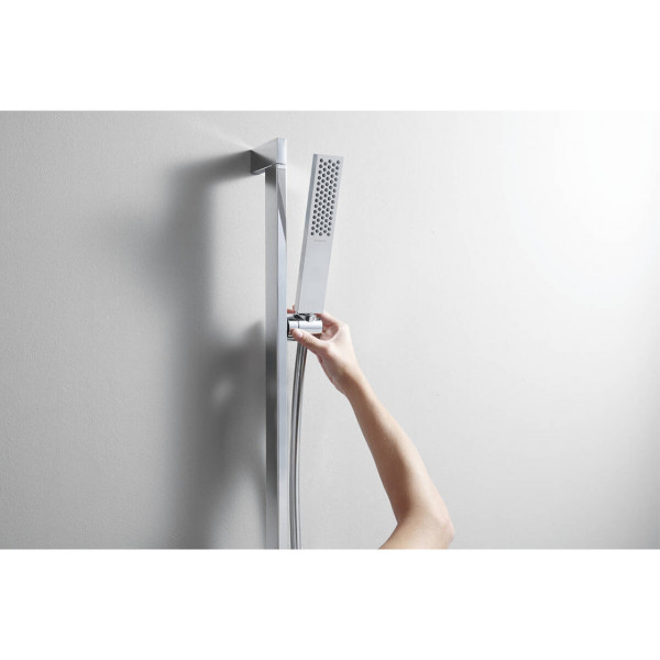 Душевой набор Hansgrohe Pulsify E 100 1jet EcoSmart 65 см, хром (24370000)