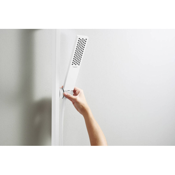 Душевой набор Hansgrohe Pulsify E 100 1jet EcoSmart+ 65 см, белый матовый (24371700)
