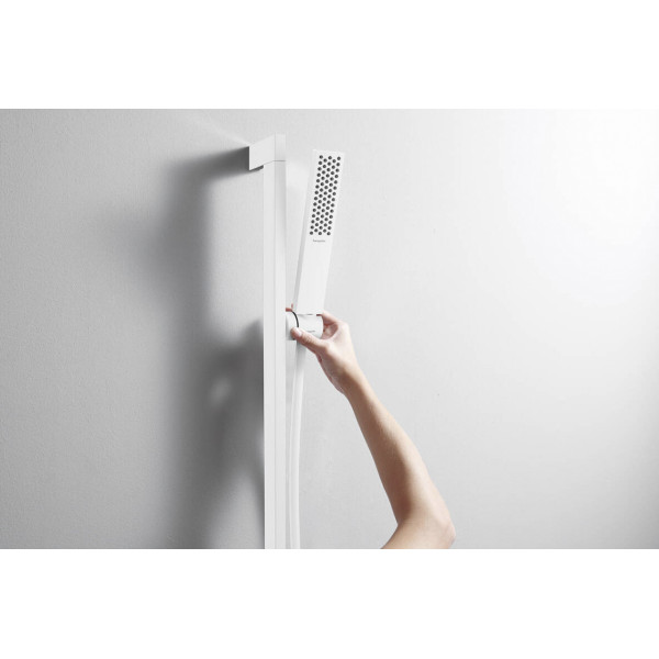 Душевой набор Hansgrohe Pulsify E 100 1jet EcoSmart+ 65 см, белый матовый (24371700)
