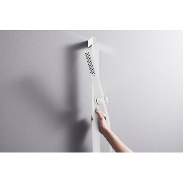 Душевой набор Hansgrohe Pulsify E 100 1jet EcoSmart+ 65 см, белый матовый (24371700)