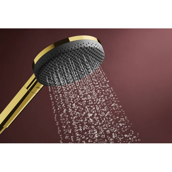 Душевой набор Hansgrohe Raindance Alive Select S 3jet EcoSmart 65 см E, золото полированное (24600990)