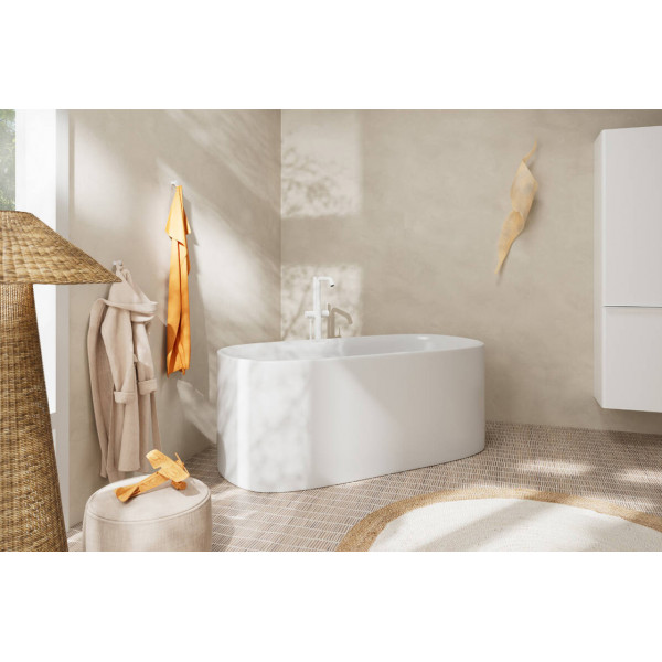 Смеситель Hansgrohe Tecturis S для ванны напольный, белый матовый (73440700)