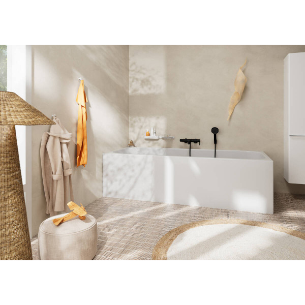 Смеситель Hansgrohe Tecturis S для ванны, черный матовый (73422670)