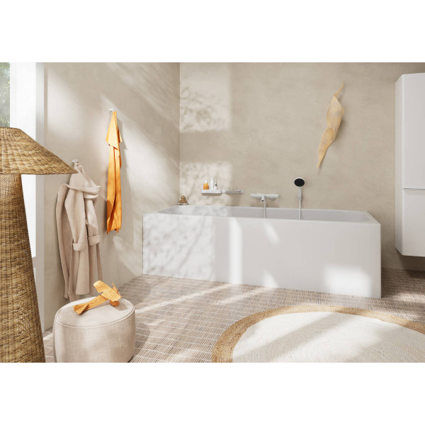 Смеситель Hansgrohe Tecturis S для ванны, белый матовый (73422700)
