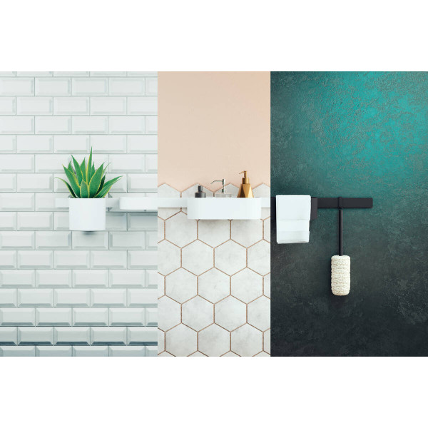 Комплект аксессуаров Hansgrohe WallStoris Activation EcoSmart 7в1, белый матовый (24291700)