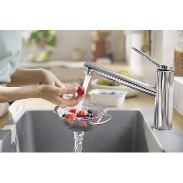 Смеситель Hansgrohe Zesis M33 150 1jet кухонный ECO, хром (74811000)