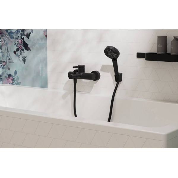 Смеситель Hansgrohe Zesis S для ванны, черный матовый (74420670)