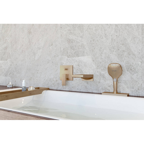 Шланг для лейки Hansgrohe SBox Square 1,45 м врезной в борт ванны, бронза шлифованная (28010140)