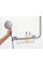 Душевая штанга Hansgrohe Comfort 110 см правосторонняя, White/, хром (26404400)