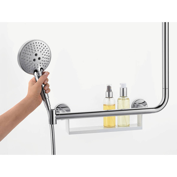 Душевая штанга Hansgrohe Comfort 110 см правосторонняя, White/, хром (26404400)