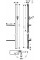 Душевая штанга Hansgrohe Unica E 150 см с шлангом 160 см и полками Сhrome, хром (27645000)