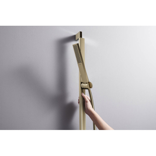 Душевая штанга Hansgrohe Unica E Puro 90 см с шлангом 160 см, бронза шлифованная (24403140)