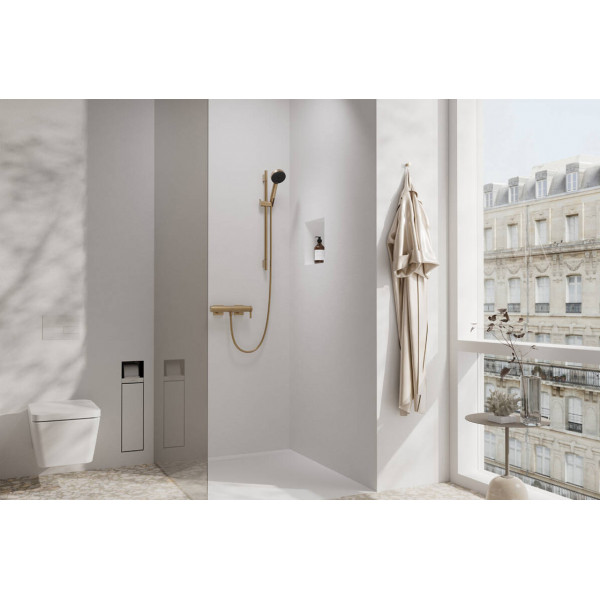 Душевая штанга Hansgrohe Unica S Pura 65 см со шлангом 160 см, бронза шлифованная (28632140)
