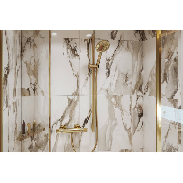 Душевая штанга Hansgrohe Unica S Pura 65 см со шлангом 160 см, золото полированное (28632990)
