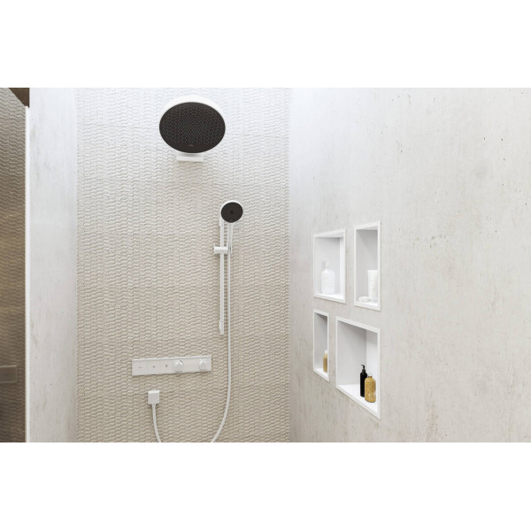 Душевая штанга Hansgrohe Unica S Pura 90 см со шлангом 160 см, белый матовый (28631700)
