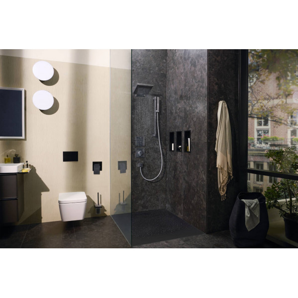 Бумагодержатель Встроенный держатель для туалетной бумаги 15x15x14 Hansgrohe XtraStoris Original, черный матовый (56065670)