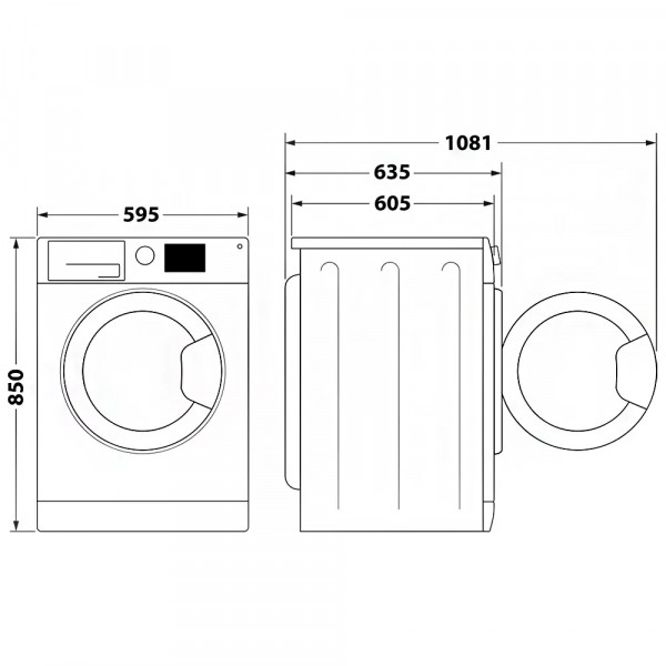 Стирально-сушильная машина Whirlpool FFWDB1176258BCVUA