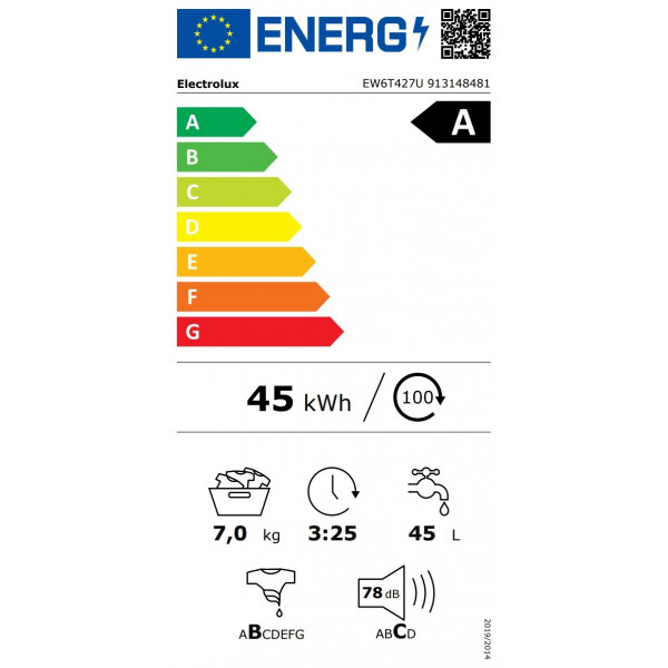 Стиральная машина с вертикальной загрузкой Electrolux EW6T427U