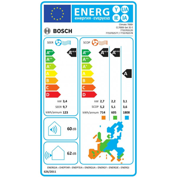 Кондиционер Bosch Climate 7000i 7733703130