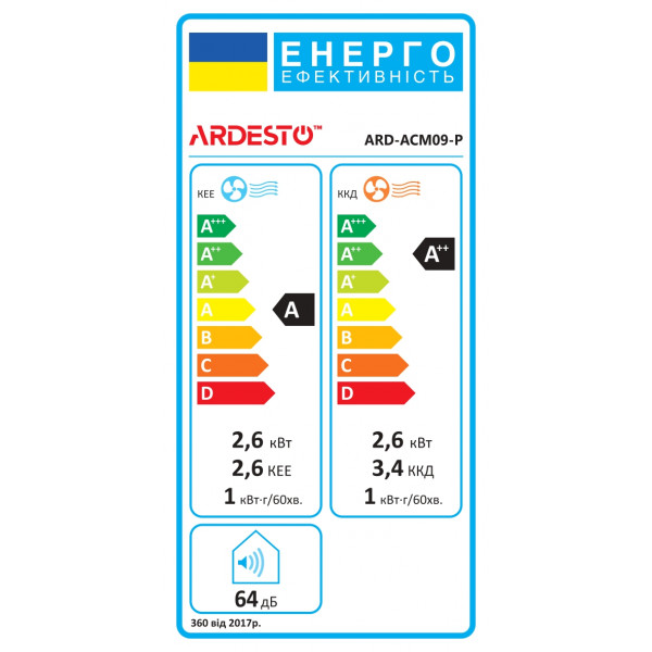 Мобильный кондиционер ARDESTO CoolFlexPro ARD-ACM09-P