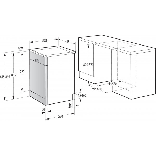 Посудомийна машина Gorenje GS541D10X
